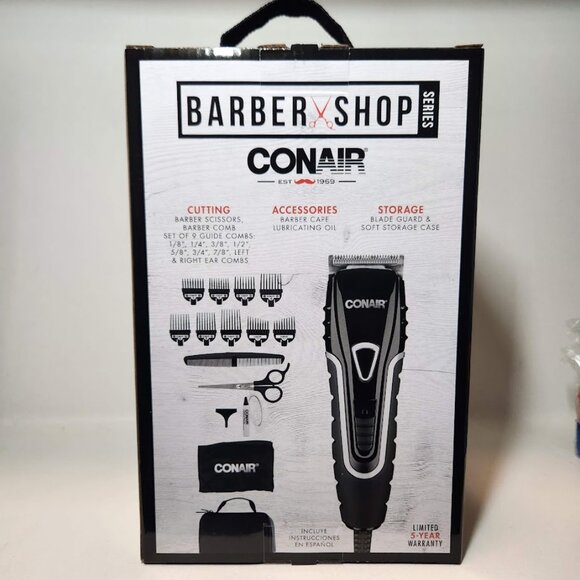 NEW Conair Barber Shop Professional Hair Clippers Cutting Kit Trimmer 20 piece - Picture 4 of 13